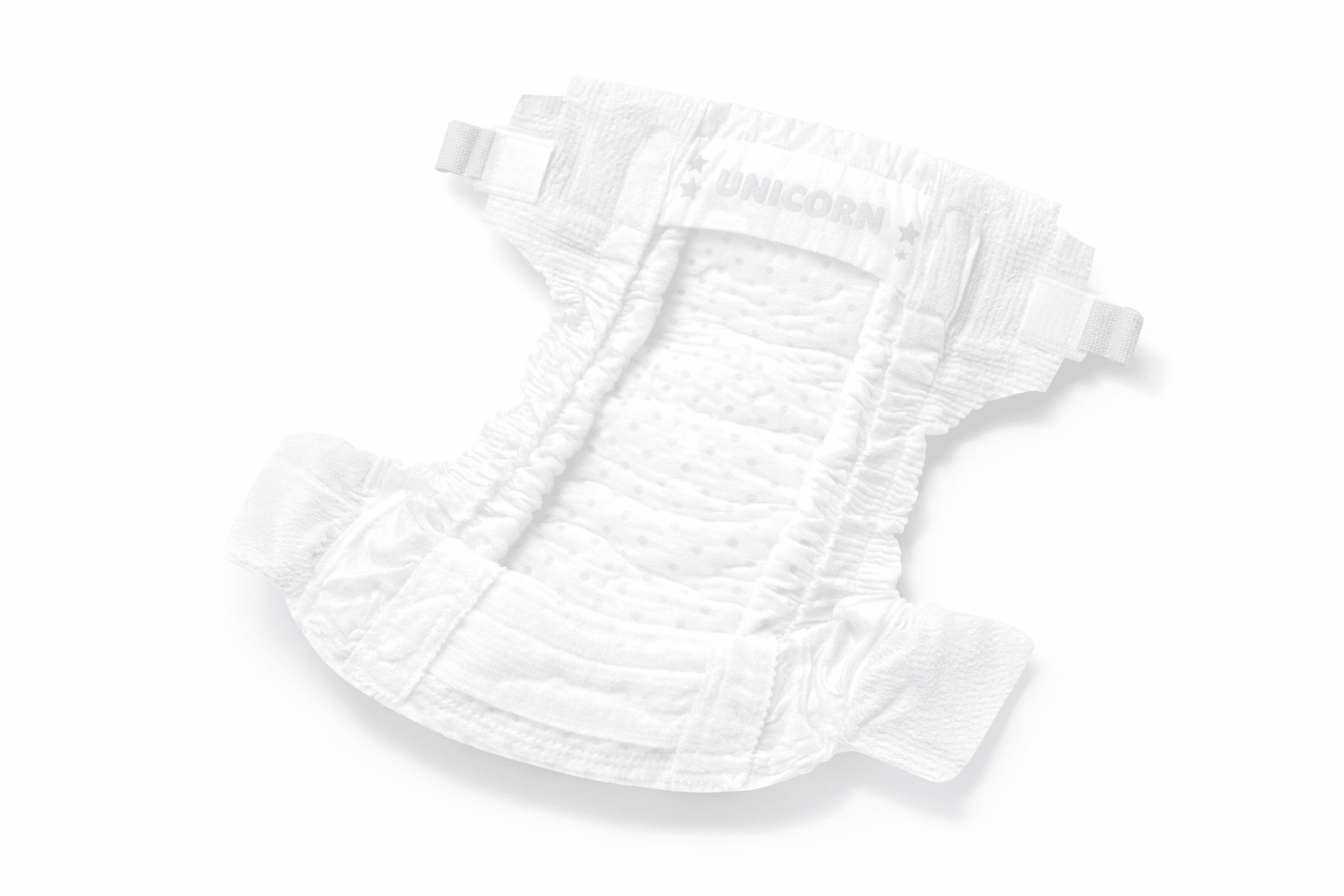 High-quality baby diapers with visible layers and premium materials
