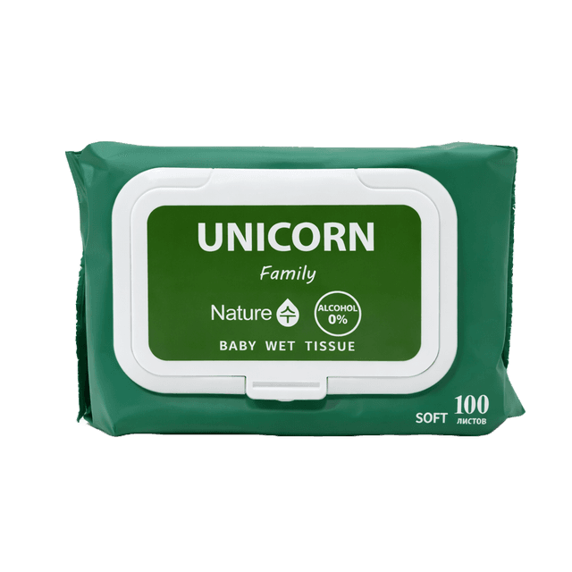 Влажные салфетки Unicorn, 100шт