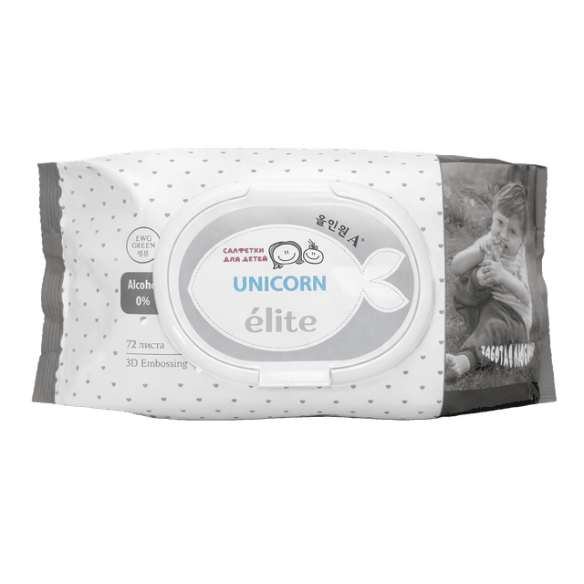 Влажные салфетки Unicorn, 72шт