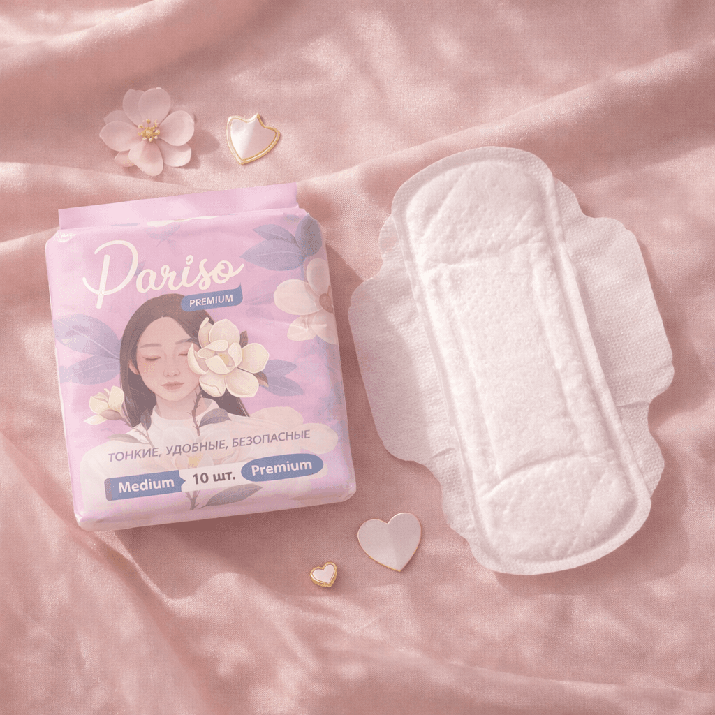 UNICORN women's hygiene products with care instructions and proper application guidance